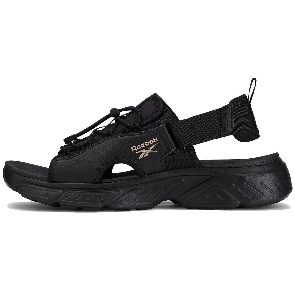 Reebok Hyperium Slide Breathable Outdoor Beach Sandals Unisex Black Warrior 100210105 39
