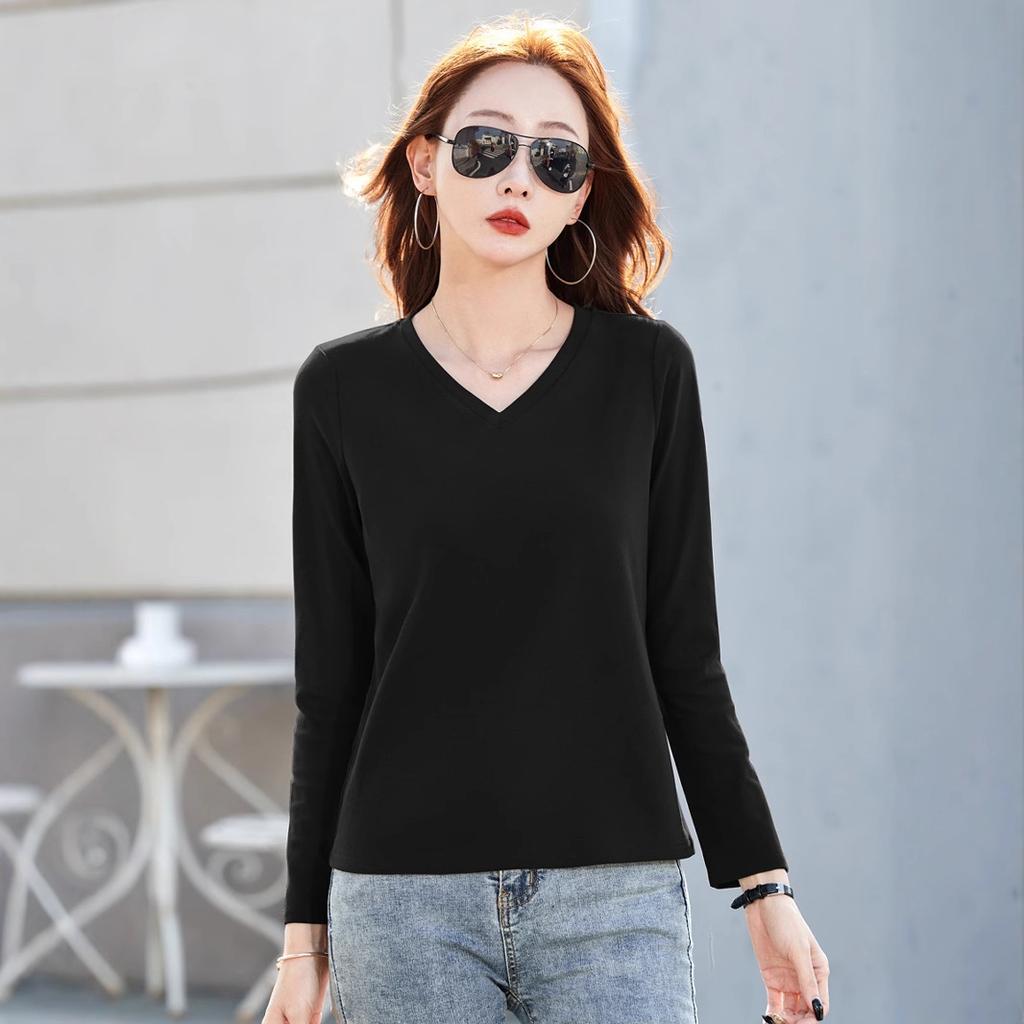 Women's Slim Shirt Korean Fashion Autumn Long Sleeve Women Stay Warm Elegant Pullover Women's Top
