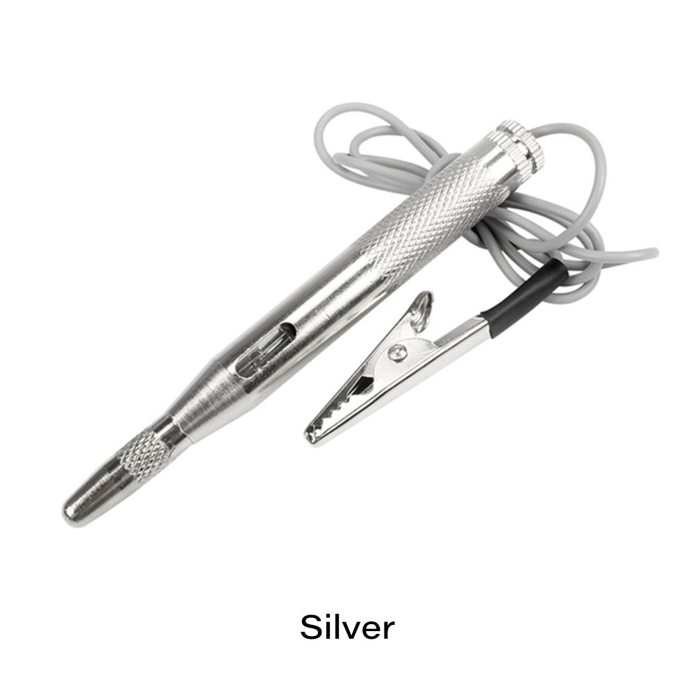 

Protable DC 6V-24V Auto Car Truck Motorcycle Circuit Voltage Tester Test Pen with Clip Car Diagnostic Tools Fuses Test срібний