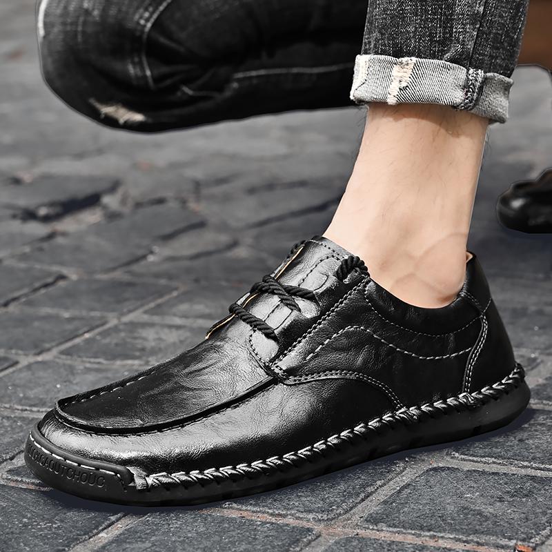 Mode herr businessskor snörskor mode hög kvalitet kontorsskor äkta läder Oxfords designersko mockasiner festskor