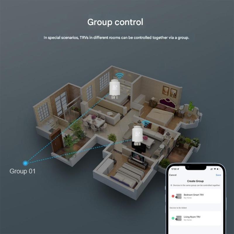 Small Thermostatic Valves Intelligent Temperature Control Valves Energy Efficient Small Valves for Home Heating System