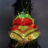 Battery Powered LED Festival Lights Light Up Christmas Ornament, Lighted Santa Bell Sock Creative Tree Hanging Decor House Decoration for Tree,