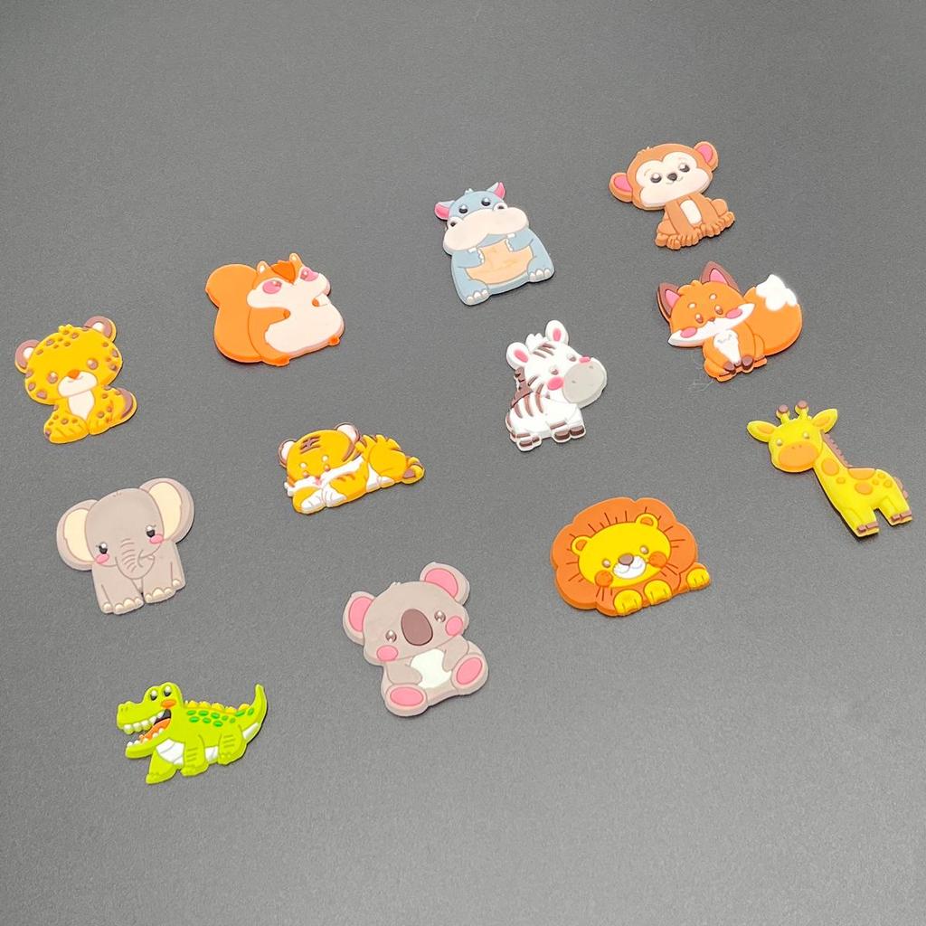 Cross-Border PVC Soft Rubber Stickers & Accessories for Phones, Water Bottles, Shoes, and Clothing