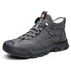 Men Winter Fleece Lined Warm Thickened Soft Sole Mid Top Snow Boots
