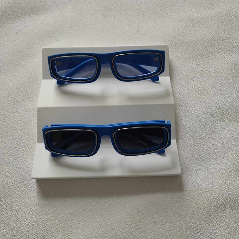 2 Pairs Per Set Small Frame Rectangle Sunglasses For Men Women Fashion Square Outdoor Eyewear Trendy Party Sun Glasses UV400