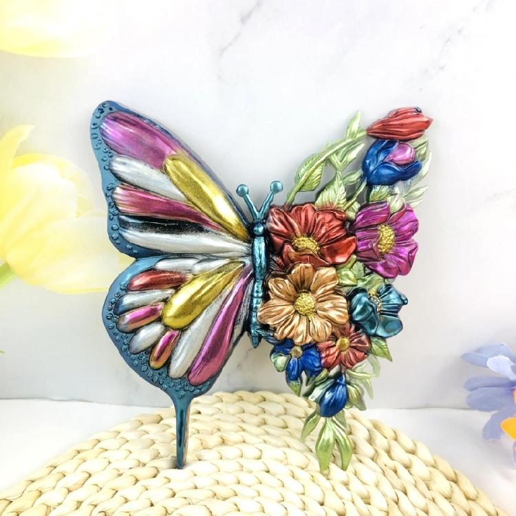 Resin Wall Ornament Mold Unique Butterfly Wall Decoration Silicone Mold Decors