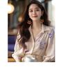 2025 Summer New French Style Floral Shirt for Women