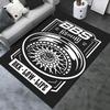 1pc BBS,Wheels,Lifestyle Office Carpet Soft Polyester Non Slip Machine Washable Indoor Carpet Living