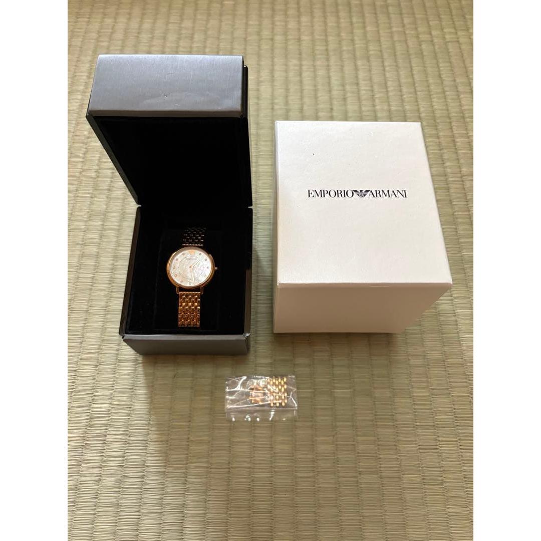 Used EMPORIO ARMANI watch ladies pink gold