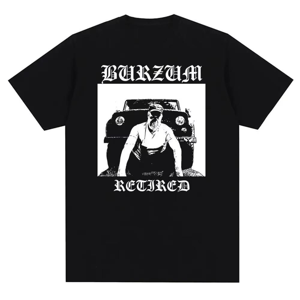 Vintage Metallband Burzums Albumcover Druck Musik T-Shirt Unisex Unisex Mode Lässig Kurzarm Übergröße T-Shirt Unisex 62482