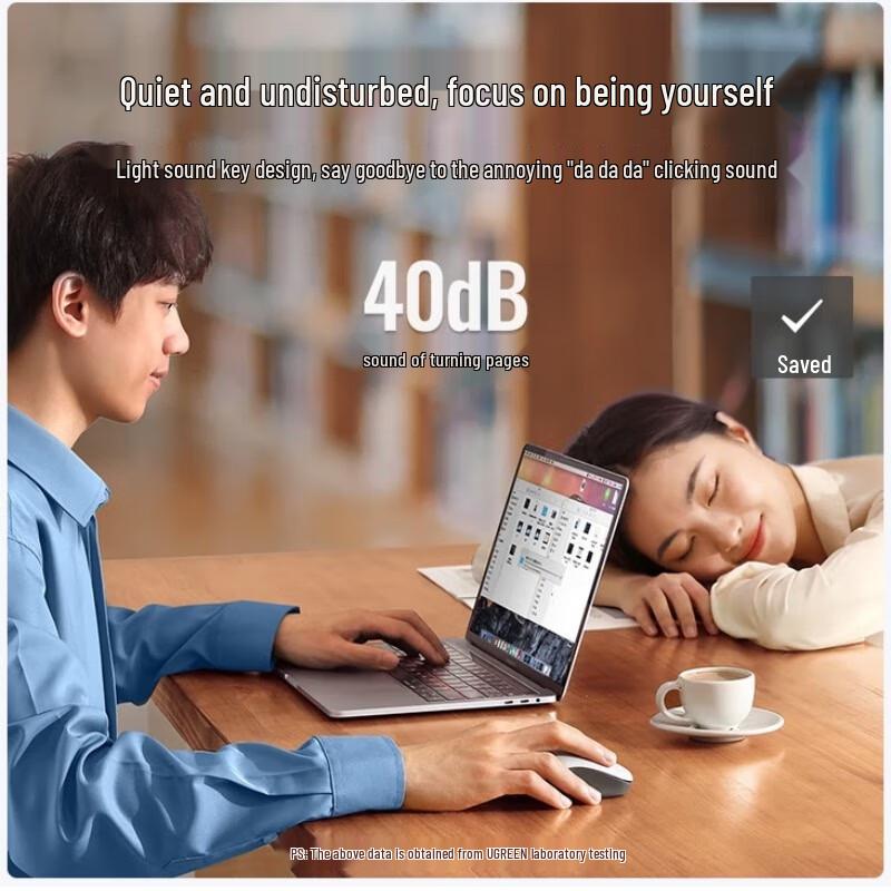 UGREEN MU002 Wireless Bluetooth Dual Mode Silent Mouse