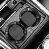 2 Pcs 2.5 * 2.5" inch Car Interior Accessories Anti Slip Cup Mat Cup Holder Insert Coaster,Square