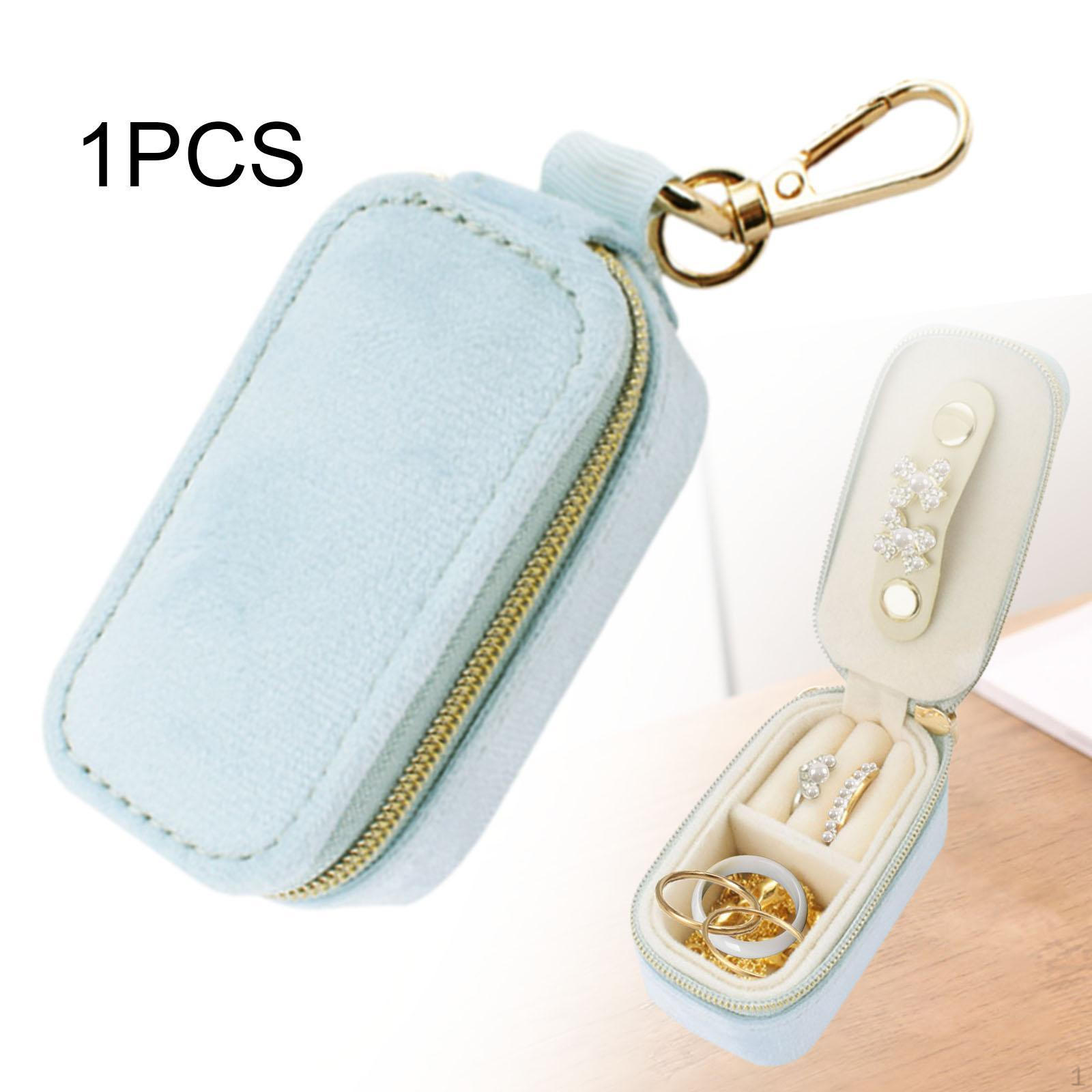 

Мини-чехол для ключей, брелок для ключей, бархатный защитный чехол для хранения, органайзер, дорожная коробка для синий