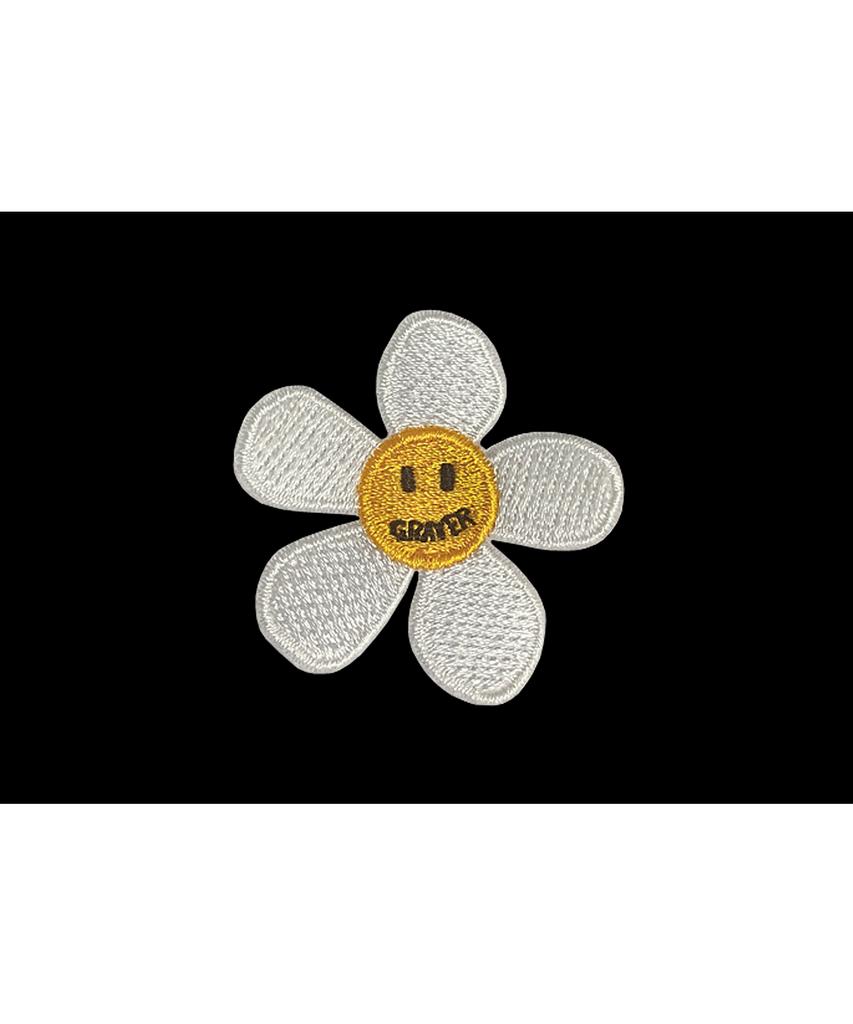 GRAVER [Unisex] Flower Dot Embroidered Short Sleeve T-Shirt_2 Colors