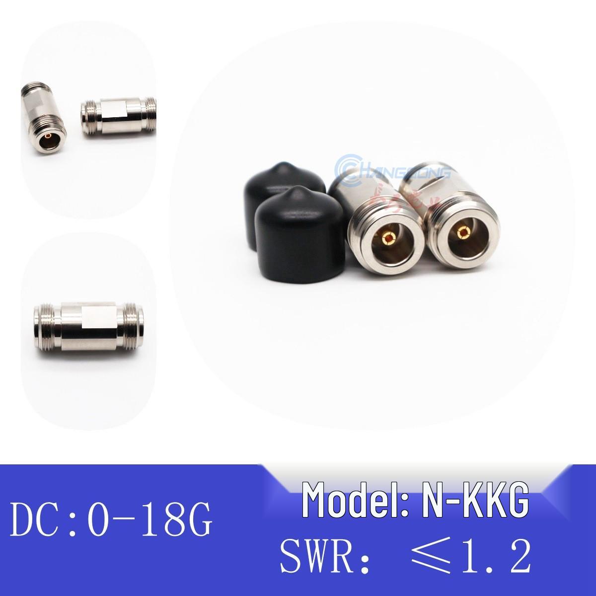 

18G RF N-KK to N-KKG Stainless Steel Precision Adapter, Low VSWR Test Head