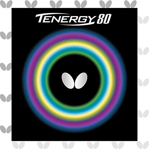 Butterfly Tenergy 80 Table Tennis Rubber, 05930, Red, Extra Thick