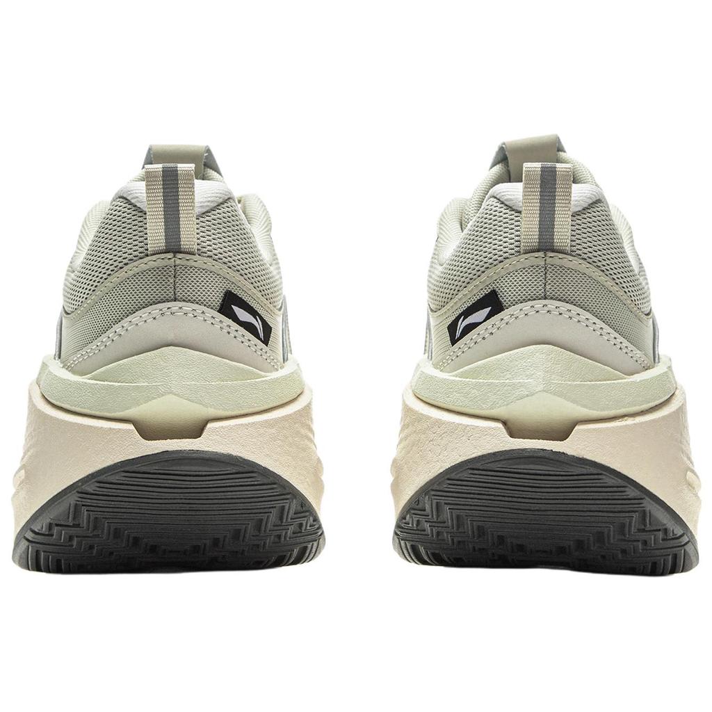 Li Ning Breathable Rebound Low top Running Shoes Men's Greige AZGV225-1