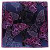 JoJo's Bizarre Adventure: Stone Ocean Print Handkerchief (Navy) with Butterfly and Rose Design, Approx. 50cm, 000125-0005-01