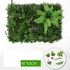 Lobby Decoration Artificial Wealth Leaves Jungle Green Plants Walls DIY Wedding 40 * 60cm Plastic Simulation Plant Wall