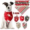 1PCS Christmas Gift for Pet Triangular Scarf Dog Bibs Towel Scarf Printing Pet Costume Accessories