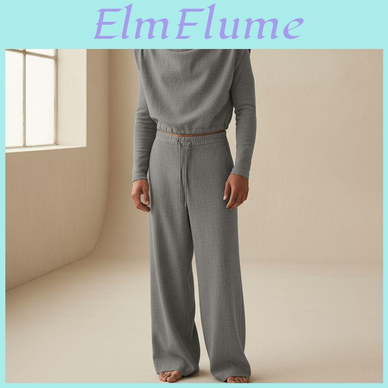 Incerun Long Sleeve Men 2pcs Cropped Tshirts And Long Trousers Casual Outfits Sets