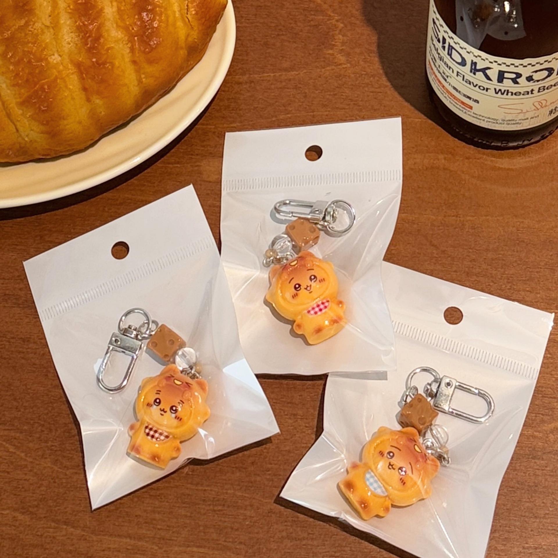 1/3 Pcs Chiikawa 3D Cartoon Keychain Cute And Funny Bib Pendant Backpack Small Pendant