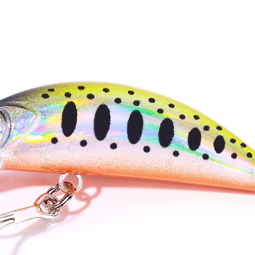 1Pcs Fishing Lure 6cm/5.5g Floating Artificial Hard Bait Bass Wobblers Lures Crankbait Hooks Tackle