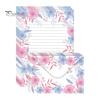 Floral Stationery Set 5Pcs Butterfly Paper Envelope Set, Vintage Writing with Lined Artistic Message Pages, Letter Kit for Letters, Greeting Messages,