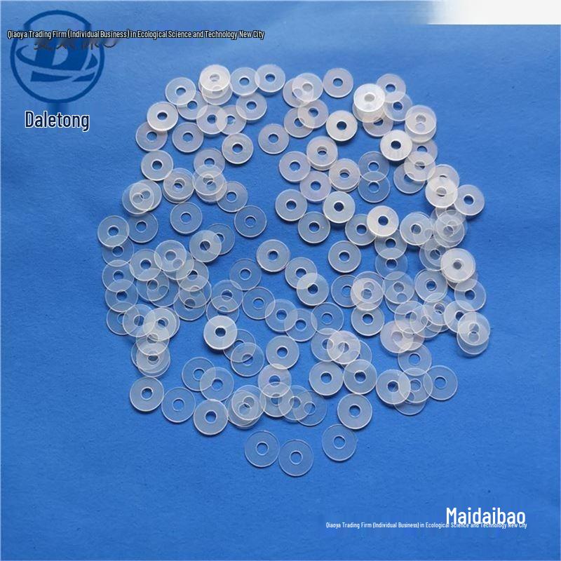 PA66 Nylon Wear-Resistant Round Insulating Washer - White