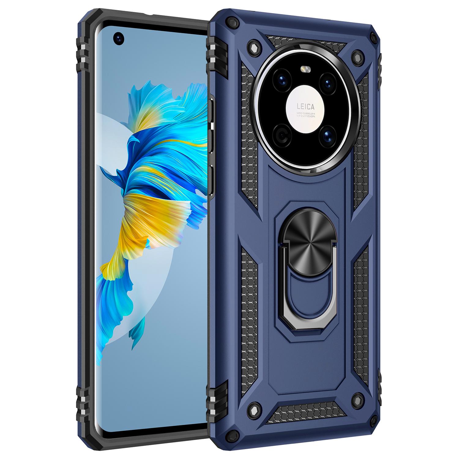 Противоударный чехол для Mate 40, чехол OCE-AN10, чехол-держатель для Huawei Mate 40 Pro, Mate40 40Pro NOH-AL00 NOH-NX9 NOH-AN00 For Mate 40 синий
