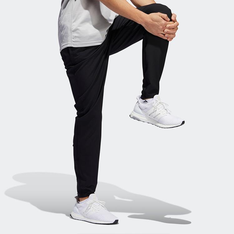 Adidas Solid Color Casual Sports Pants Men Bottoms Black FH6678