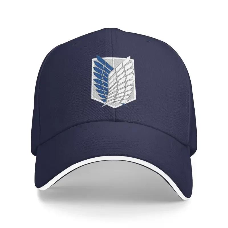 Attack on Titan Print Sandwich Baseball Caps Wings of Freedom Mikasa Snapback Hats Daily Bucket Cap Unisex Adjustable Hat