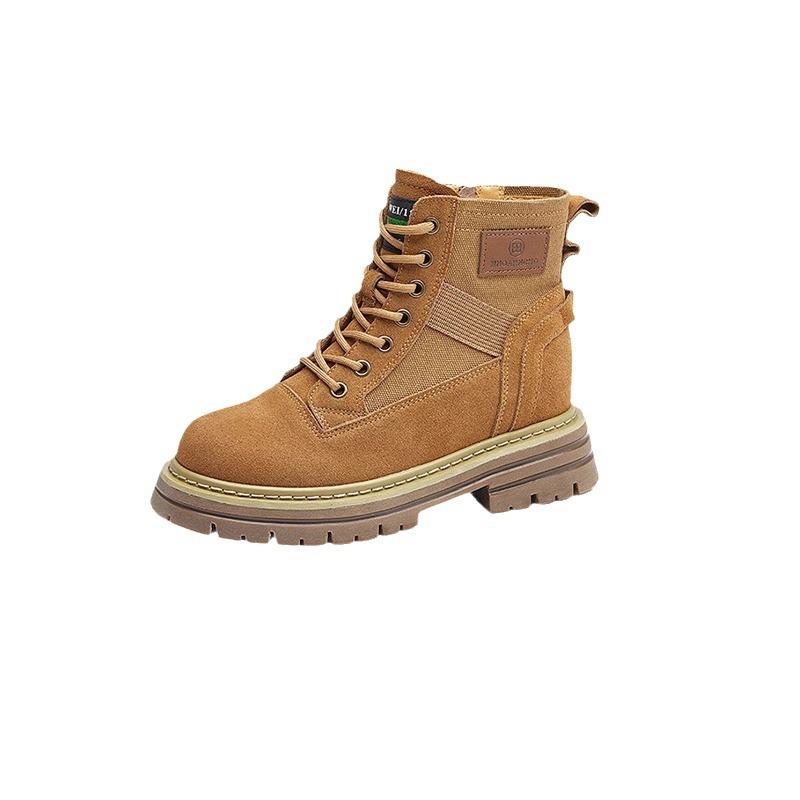 Guyun Shu Martin boots women's 2024 new autumn retro tooling boots spring and autumn single boots popular thick-soled short boots