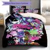 Deltarune Dark Tale Bedding Quilt Set Quilt Cover Pillowcase Home Decoration Birthday Gift (1 * Duvet Cover + 2 * Pillowcase, Without Core)