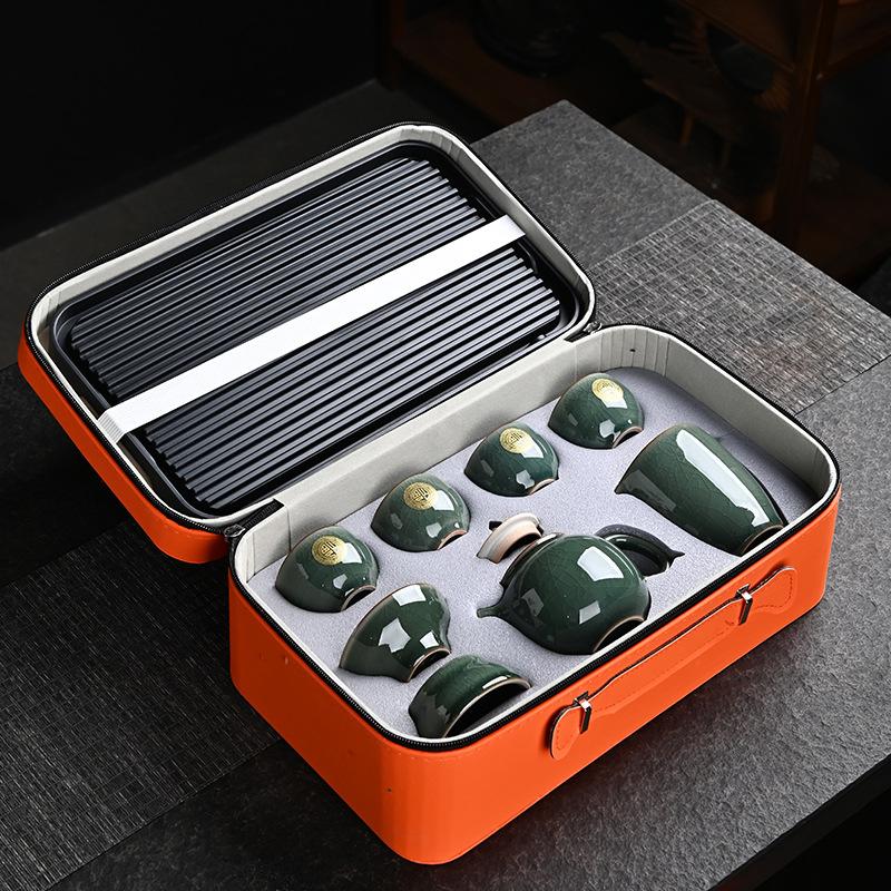 

Ru Kung Fu Tea Set New Business Gift Printing Tea Set Tea Cup Set