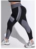 2025 Plus Size Breathable High Waist Color Block Yoga Leggings: Butt-Lifting, Seamless, Long Striped Sport Tights for Women