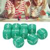 20Pcs Fraction Dice Class Set Plastic 6 Sided Multi Faceted Table Game Accessories for Kids Math Practice