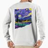 Unisex Baumwollpullover Kapuzenpullover Bedruckter Pullover Let It Gogh Lustig Liebhaber Van Gogh Sternennacht Pullover Sweatshirt Lässiges Langarm-Sweatshirt
