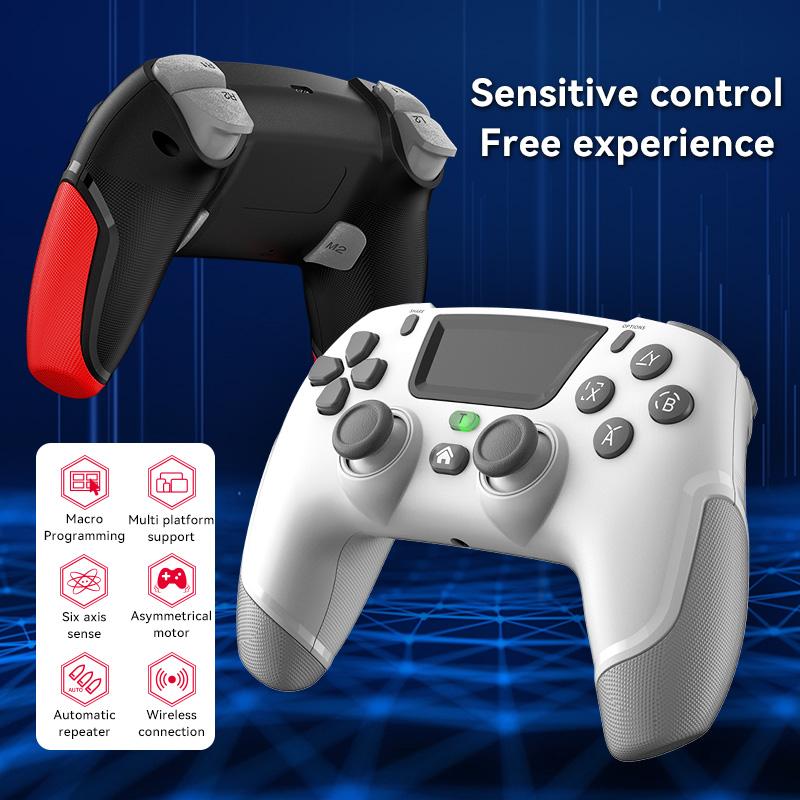 Game Controller for PS4 Compatible with PS4/Slim/Pro/PC with 360°Joystick/Dual Vibration/6-Axis Motion Gamepad