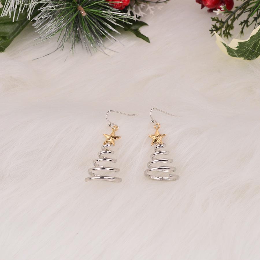 

Европейские и американские креативные многослойные серьги в виде пятиконечной звезды - Модные, уникальные, высококлассные праздничные украшения