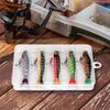 5 Pièces Leurre Artificiel Articulé Crankbait Articulé avec Hameçons Tripleurs Wobblers Coulants Leurres de Pêche Outils de Pêche au Brochet Carpe