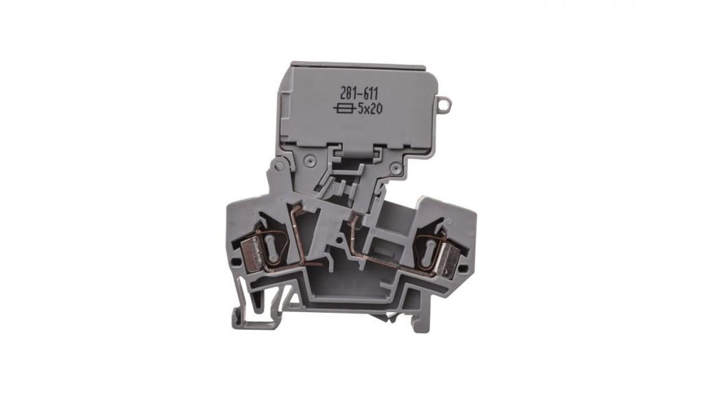Złączka Bezpiecznikowa 4Mm2 Szary 10A G 5X 20Mm 281-611