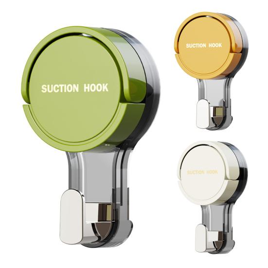 Suction Cup Hook Removable Waterproof Reusable No Drill Heavy Duty Kitchen Bathroom Wall Shower Towel Robe Vacuum Hook