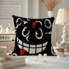 LLil DDarkie Rapper Cushion Cover Antidustmite Pillowcase Invisible Zipper Silky Short Plush Sofa Cushion Cover
