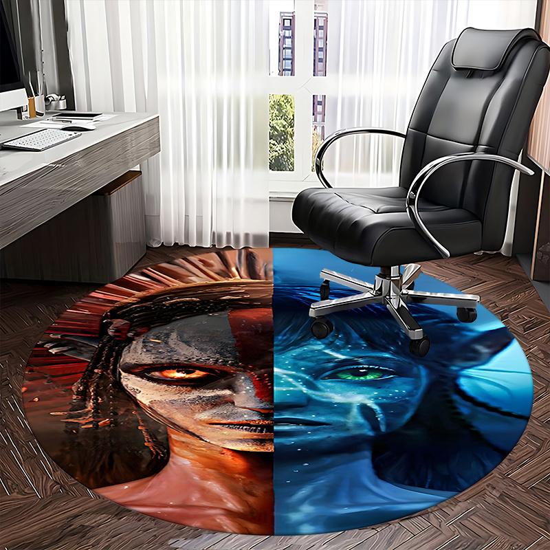 Avatar-Inspired Chair Mat - Round Carpet for Home Decor, Office Use, and Gifts0209b