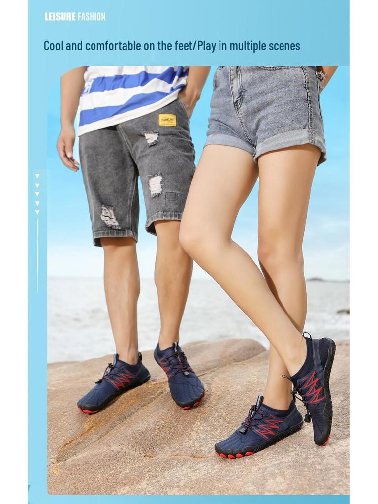 Unisex Quick-Dry Five-Finger Beach & Fitness Shoes, Non-Slip for Swimming and Outdoor Activities