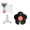 Flower Vinyl Record Supplies Set DIY Board Custom Diy Ornament with Craft Display Stand Design Personalized Birthday Anniversary Message