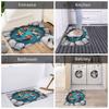 3D Vibrant Koi Fish Door Floor Kitchen Bathroom Mats Anti-Slip Outdoor  Doormat Garden Entrance Rug Carpet Footpad