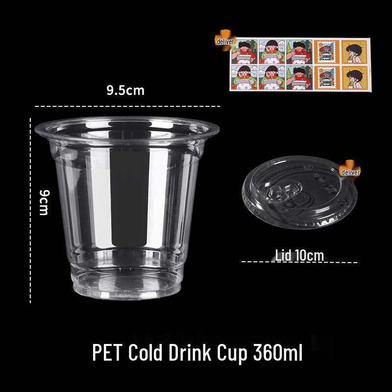 

DYMAYKI Disposable Plastic Cold Drink Cups (10-pack)