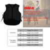 Horse Riding Vest Black Zipper Equestrian Vest for Adult Children Horse Riding Training Waistcoat EVA Equestrian Protective Pad